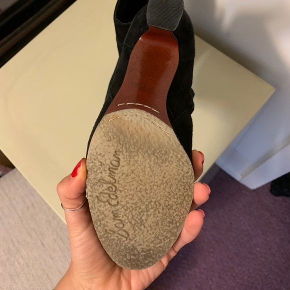 Sam Edelman Suede Heel Booties size 6.5 - Picture 4 of 4